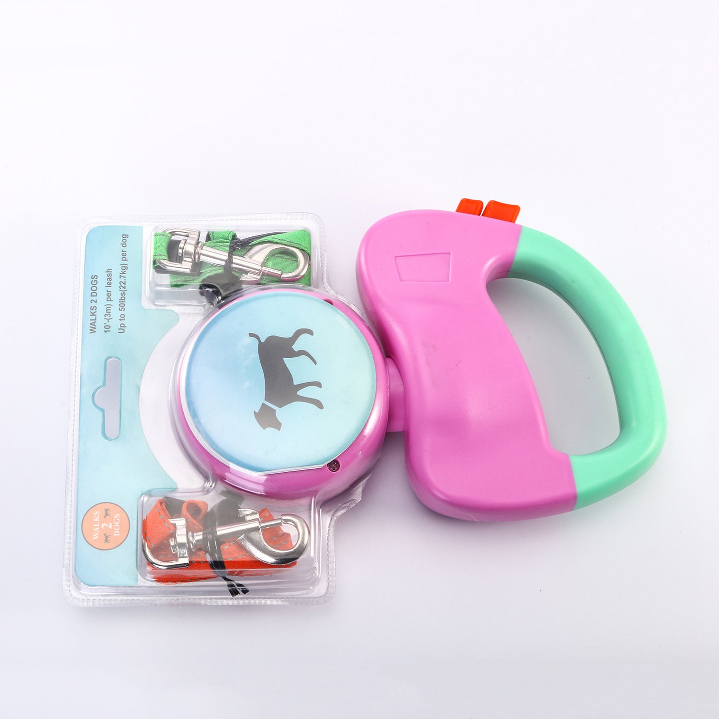 Automatic Retractable Dog Leash for Two Pets