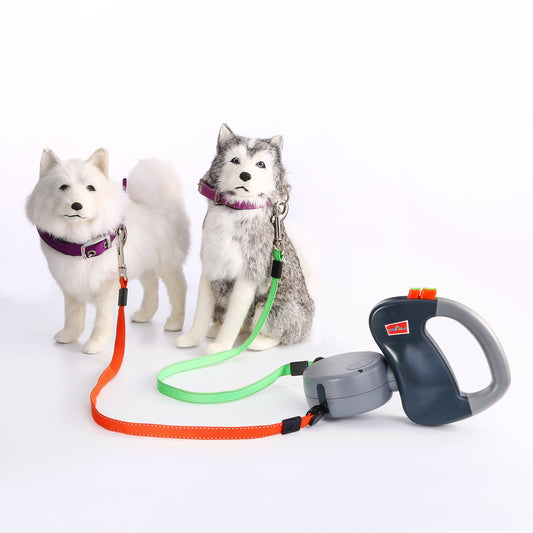 Automatic Retractable Dog Leash for Two Pets