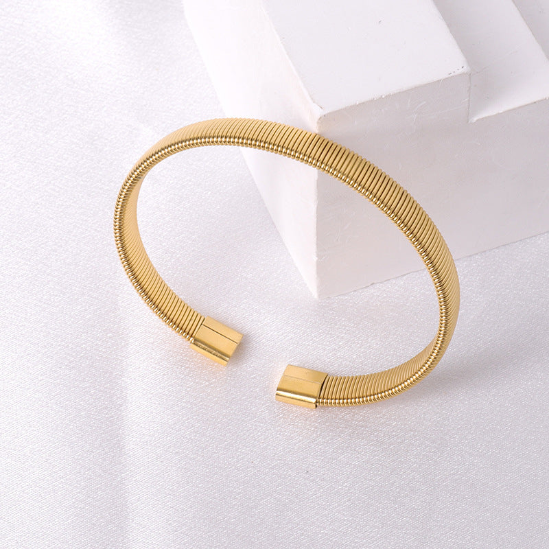 Braided Twist Open Bracelet